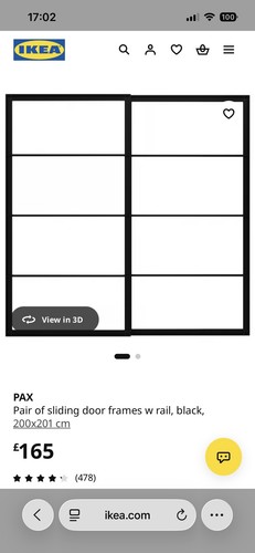 Ikea white and black pax - ikea,