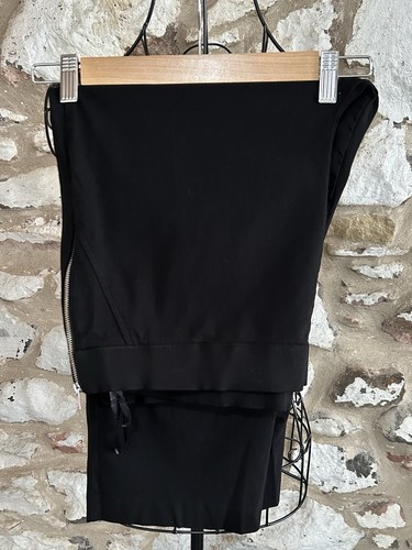 Papaya black side zip stretch - zip,