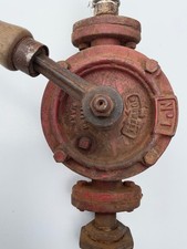 Vintage Runwell No.1 Cast Iron Oil/Petrol Pump with Wooden Handle. British Made.