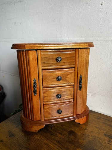 Vintage jewellery cabinet box - vintage,