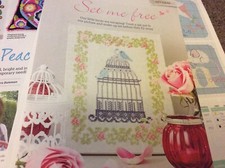 Set Me Free - Birdcage Design Cross stitch chart Only /1188