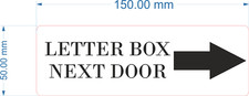 LETTER BOX NEXT DOOR Engraved