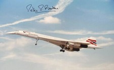 CAPTAIN PETER BAKER CONCORDE CAPTAIN SIGNED PHOTO PRINT 6 x 4 CHARITY LIST