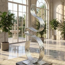 Silver Metal Sculpture