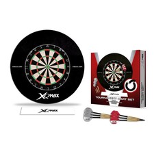 XQ Max Tournament Starter Set Bristle Dartboard Brass Darts Throw Line Surround