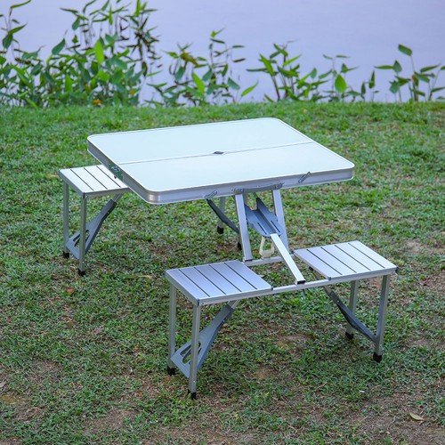 Folding camping table - folding, chair