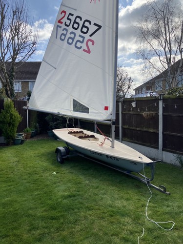 Laser sailing dinghy boat - sailing,