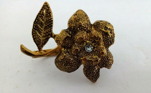 Ring flower double finger - ring,
