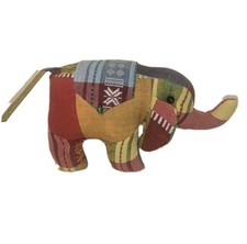 Fabric Elephant Door Stop Weighted Multicolour Elephant Stopper