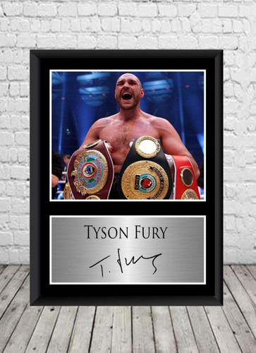 Tyson fury signed photo poster - fury,
