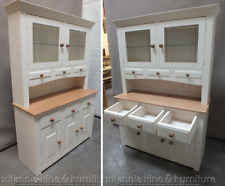 HAMPSHIRE PAINTED 3 DOOR DISPLAY DRESSER- CORNICE- BESPOKE AVAILABLE