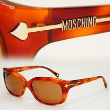 Moschino Sunglasses 2005 Vintage Brown Tortoise Gold Arrows MO570 03 101124