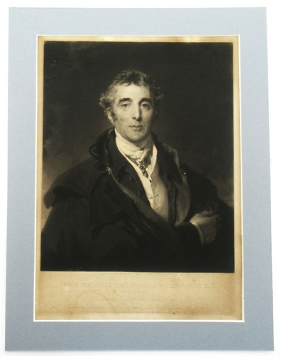 Antique 1828 print the duke - antique,