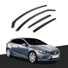 Volvo V40 MK2 2012-2019 5 Door Hatchback Wind Deflectors 4pc Tinted
