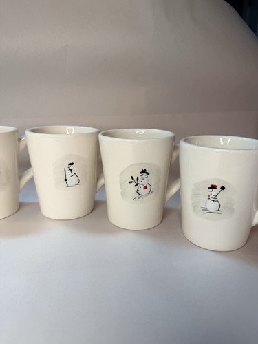 Williams sonoma snowman mugs - snowman,
