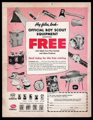 1958 boy scout - 1958, equipment