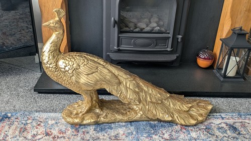 80cm elegant gold peacock - 80cm,
