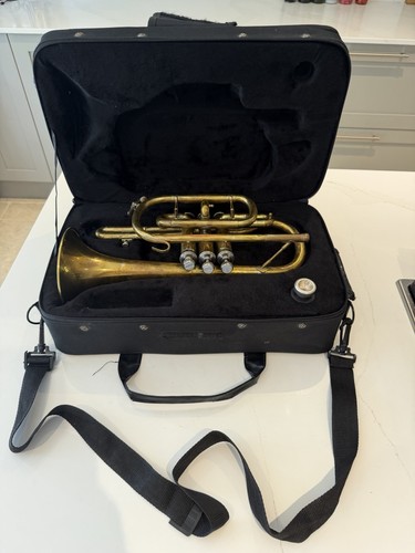 Vintage hsinghai brass trumpet - brass,