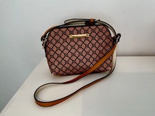 river island monogram Double Compartment Crossbody Handbag