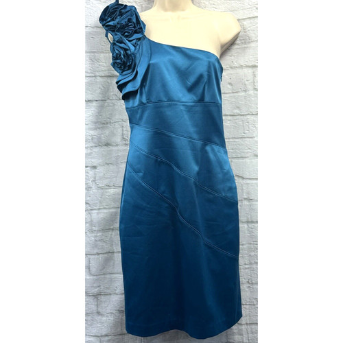 Untold satin pencil dress - pencil, teal
