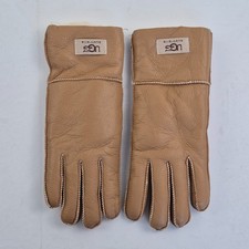 UGG Gloves Brown Leather