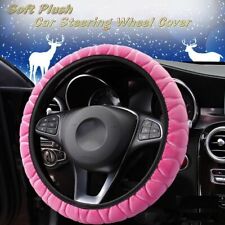 Winter Anti-Slip Warm Plush Three-Dimensional Car Steering Wheel Cover Soft