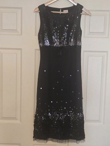 Whistles black sequin mesh