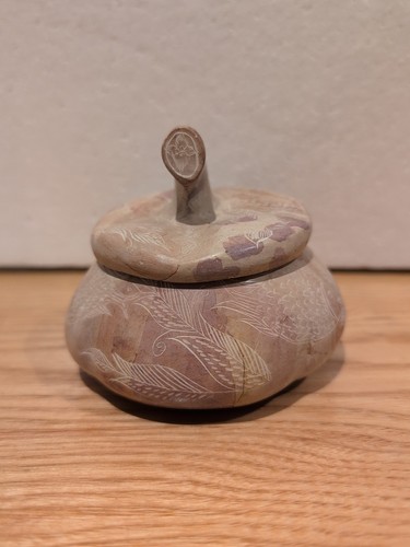 Vintage hand carved soapstone - hand-carved,