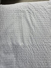 IKEA Ofelia Vass 100% Cotton Seersucker King Size Duvet Cover, White, 240x220 cm