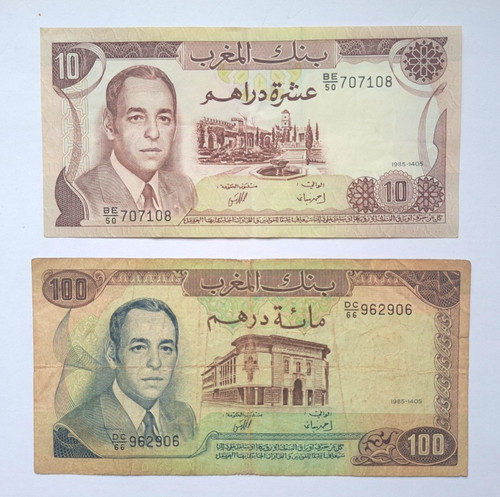 Maroc 1970 100 dirhams ref - 10,