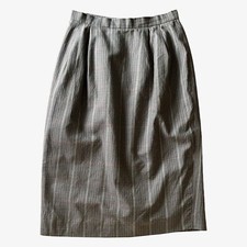 Vintage 80s Women's Burberry Check Plaid Tartan Pencil Skirt, Nova British Retro