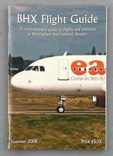 BHX FLIGHT GUIDE SUMMER 2008 BIRMINGHAM TIMETABLE AIRPORT TIMETABLES UK AIRTIME