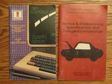 1984 Oldsmobile Owner's Manual