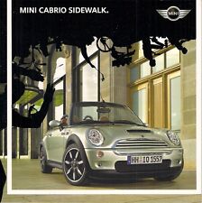 Mini Cabriolet Sidewalk Limited Edition 2007 German Market Brochure One Cooper S