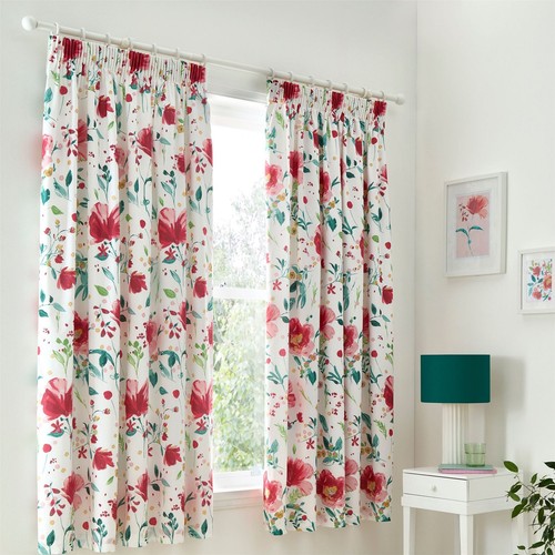 Abstract poppy pencil pleat - abstract,