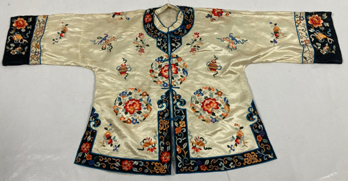 Vintage chinese silk floral - vintage,