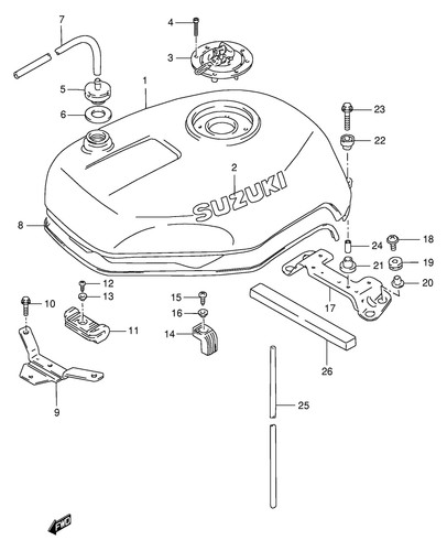 Suzuki genuine bolt gsx r600 - suzuki,