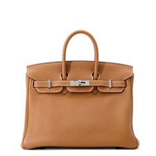 Hermes Birkin 25 Gold Togo Z Stamp HERMES Handbag