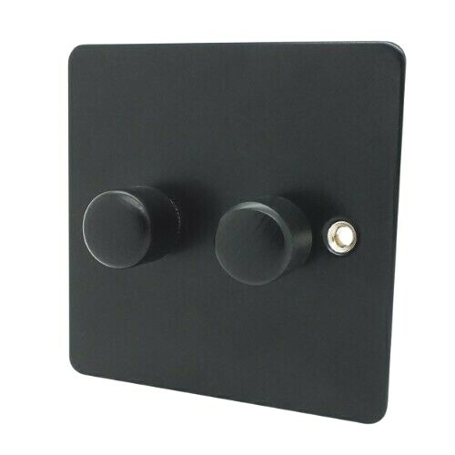 Flat matt black - matt, sockets