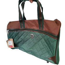 Cotton Traders Holdall Packaway Multi Bag Ideal Overnight/Weekend Green Canvas 