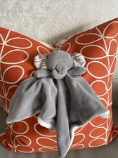 New TU Sainsburys Grey Elephant Plush Knotted Comforter Blankie Blanket Soft Toy