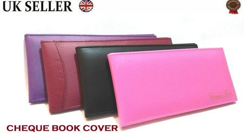Leather cheque book holder - book,