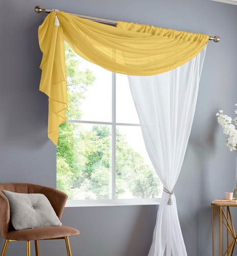 Voile swag curtain double - voile,