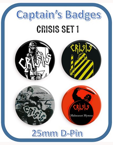 Set crisis punk badges - set, 4