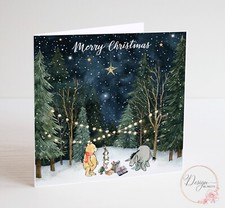 WINNIE THE POOH Christmas Card