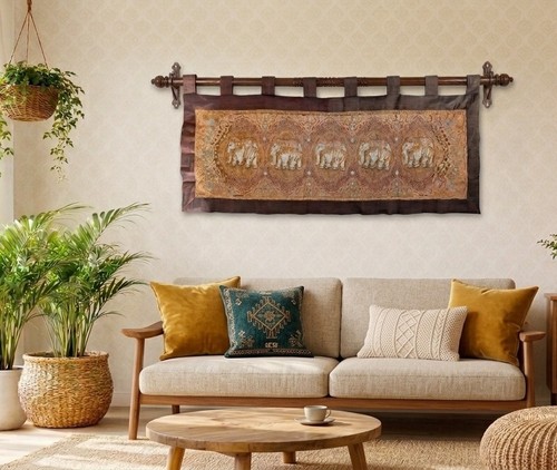 Vintage kalaga textile wall - vintage,