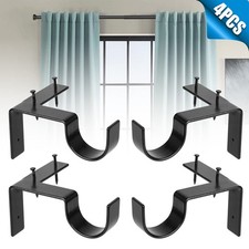 4Pcs Curtain Pole Brackets No
