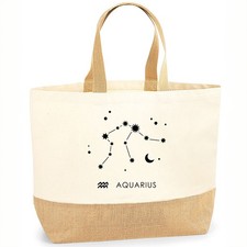 Zodiac Constellation Tote Bag