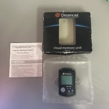 SEGA Dreamcast Visual Memory Unit VMU - Smoke Black - Boxed with Instructions