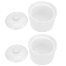  2pcs Ceramic Soup Crocks with